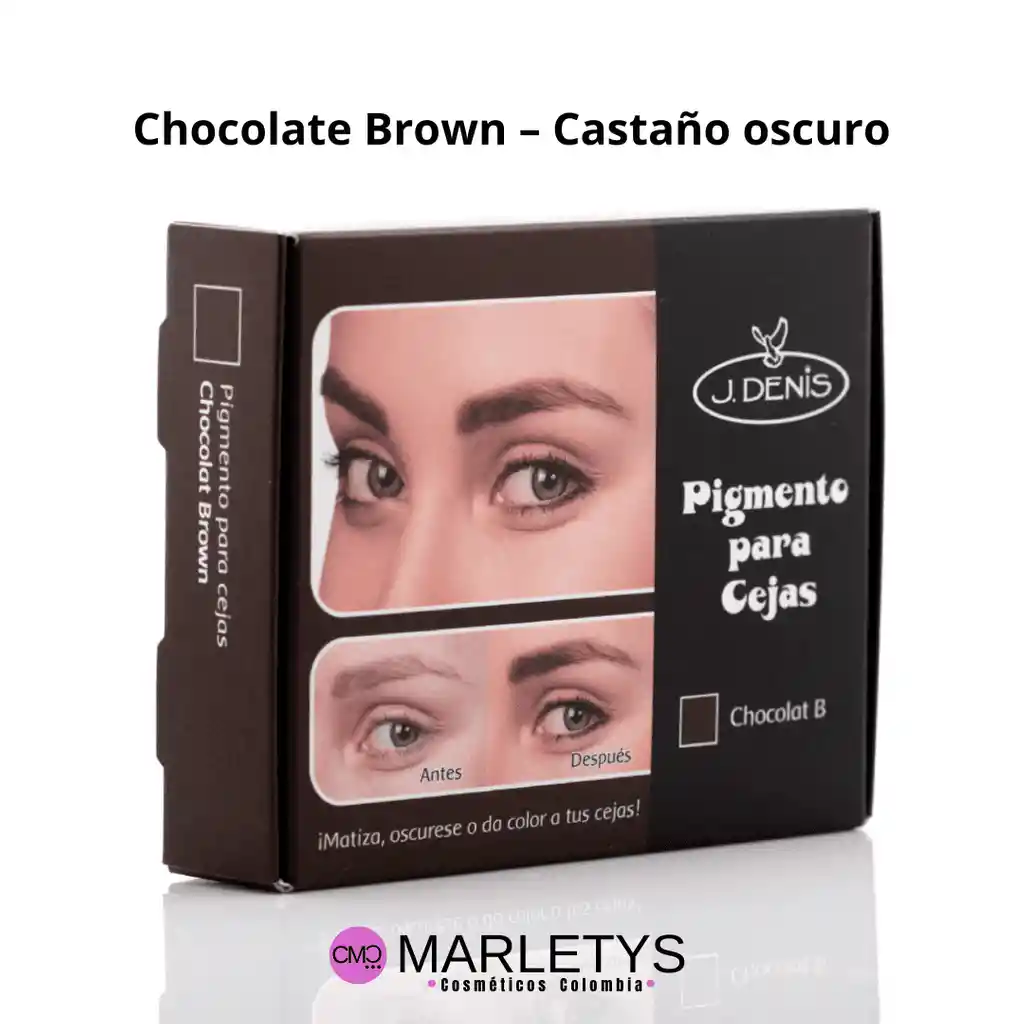Kit Pigmento Para Cejas J Denis - Tono Chocolate Brown