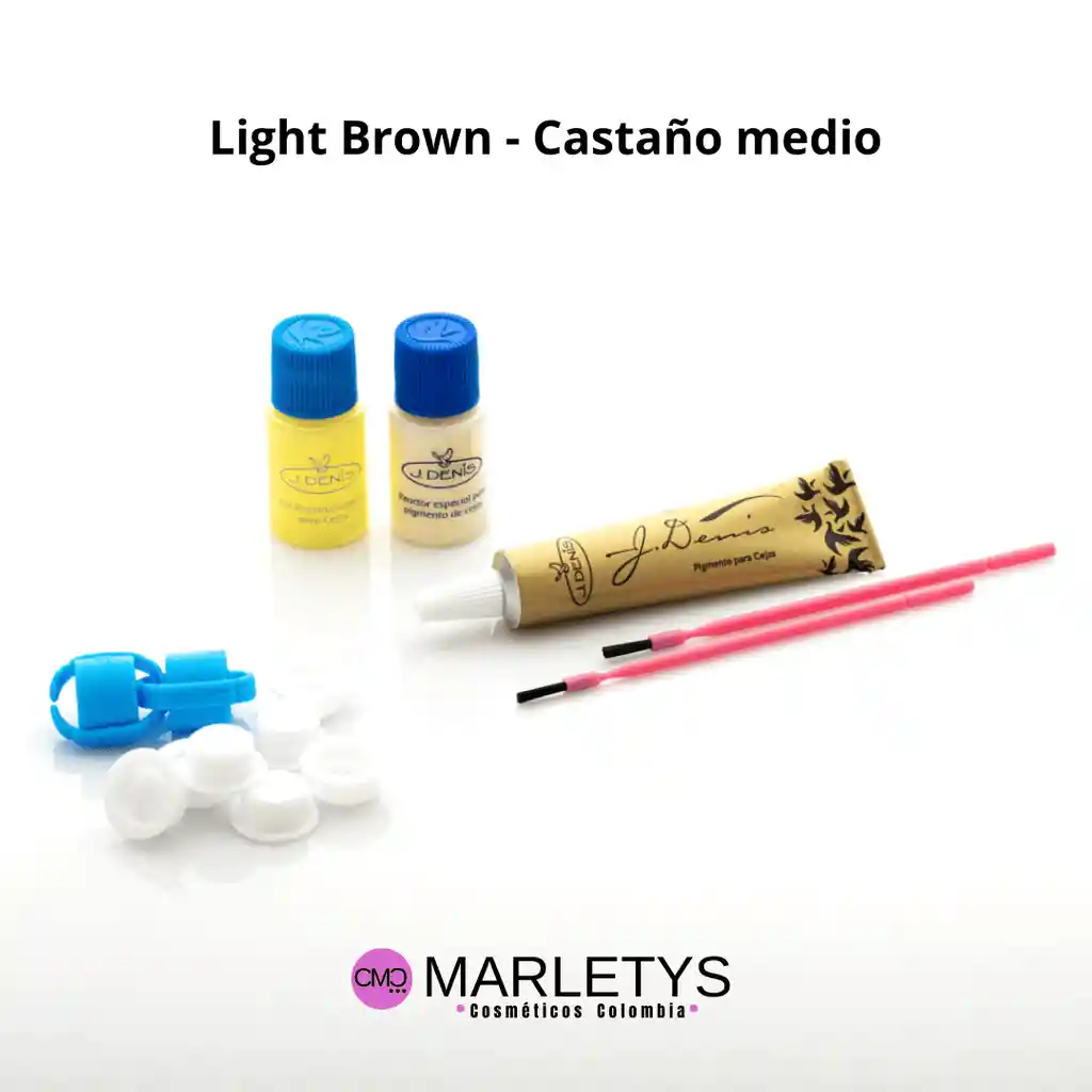 Kit Pigmento Para Cejas J Denis - Tono Light Brown