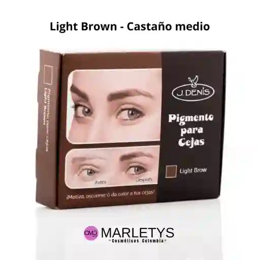 Kit Pigmento Para Cejas J Denis - Tono Light Brown