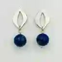 Aretes Pétalos De Plata Y Piedras Naturales