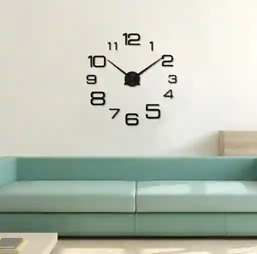 Reloj De Pared Diseño Moderno Pegatina Sticker 3d