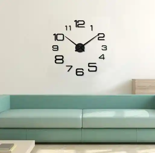 Reloj De Pared Diseño Moderno Pegatina Sticker 3d