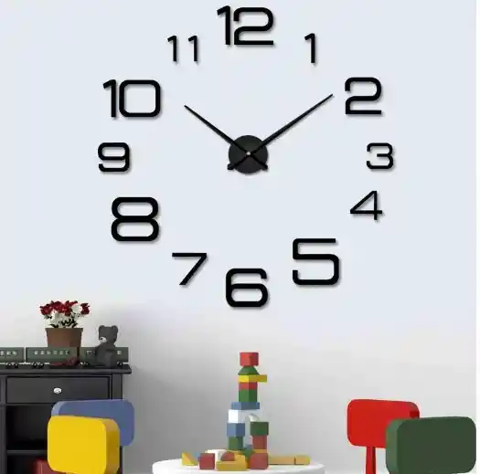 Reloj De Pared Diseño Moderno Pegatina Sticker 3d