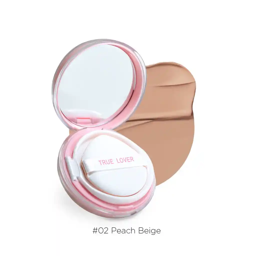 Base Cushion Foundation Tono Peach Beige 02 - True Lover