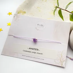 Pulsera Amatista Basica Cuarzo Picado