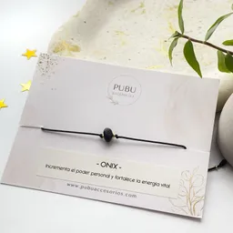 Pulsera Basica Cuarzo Picado Onix