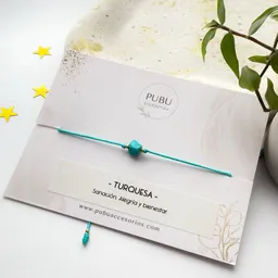 Pulsera Cuarzo Picado Turquesa.