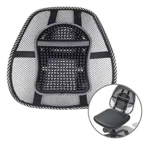 Soporte Espalda Corrector Postura Cojín Lumbar Silla Comodo.