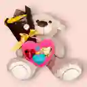 Oso Amoroso Con Bouquet De Rosas Amarillas (puedes Elegir El Color De Las Rosas Según Disponibilidad)