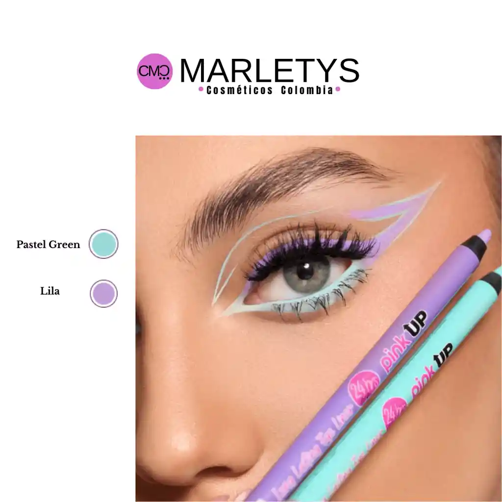 Lápiz Delineador Ojos Pink Up - Tono Pastel Green