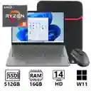 Portatil Lenovo V14 Amd Ryzen 5 750u 512gb 16gb 14" Fhd + Mouse Inalambrico Y Funda