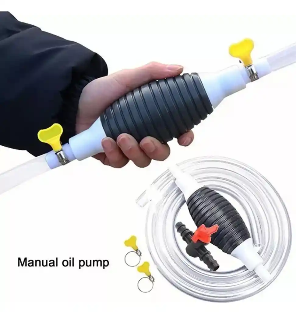 Manguera De Transferencia Gasolina Succión Manual Bomba 3m