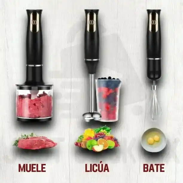 Mixer Batidora Licuadora Multifuncional 4 En 1 Raf R9331-110