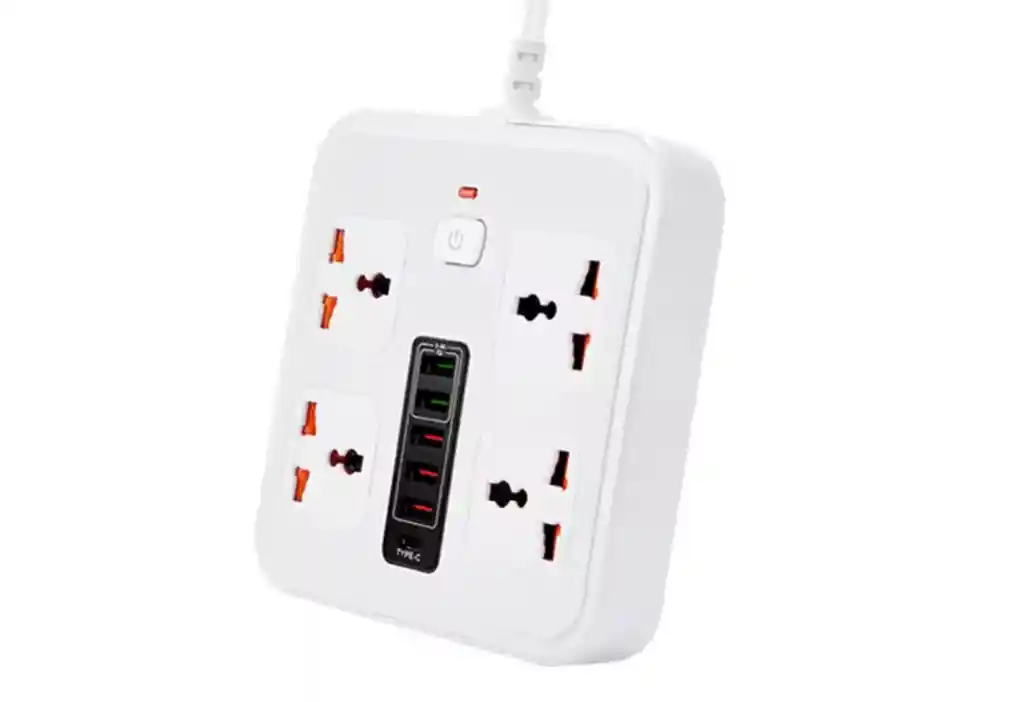 Estabilizador Multitoma De Corriente Regleta 110v Usb Y Usb-c