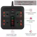 Estabilizador Multitoma De Corriente Regleta 110v Usb Y Usb-c