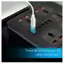 Estabilizador Multitoma De Corriente Regleta 110v Usb Y Usb-c