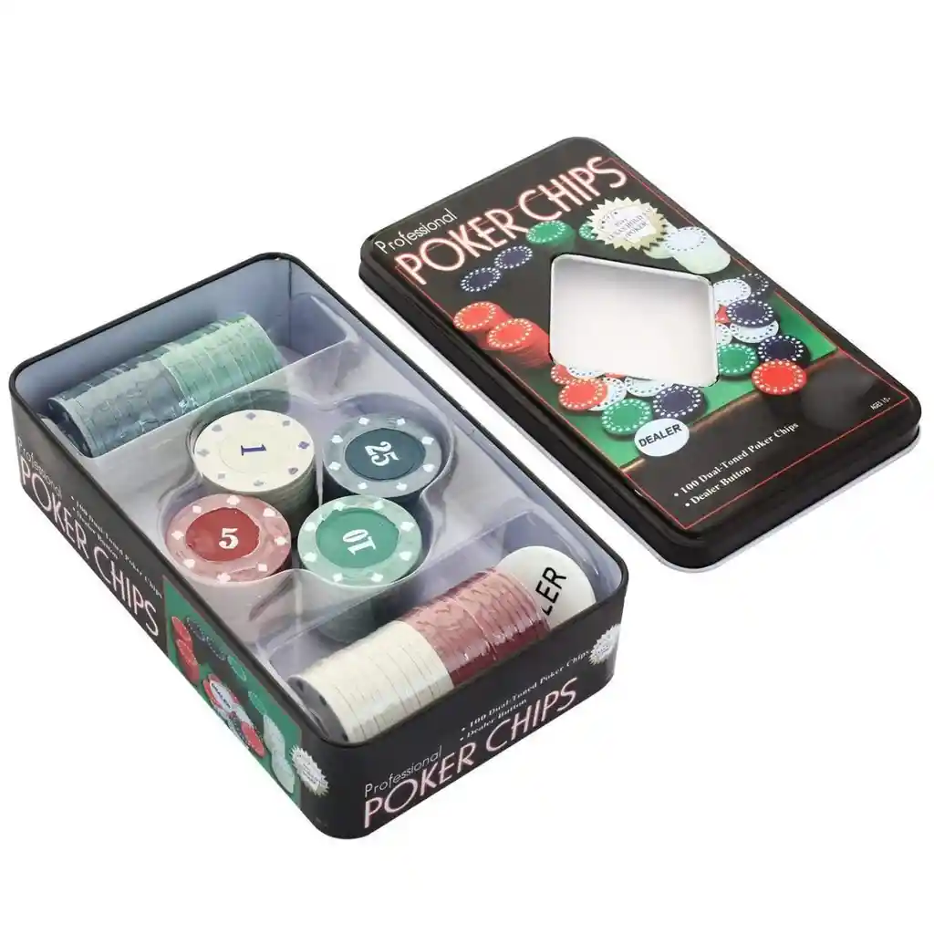 Set De Fichas Poker Casino Texas Hold X 100