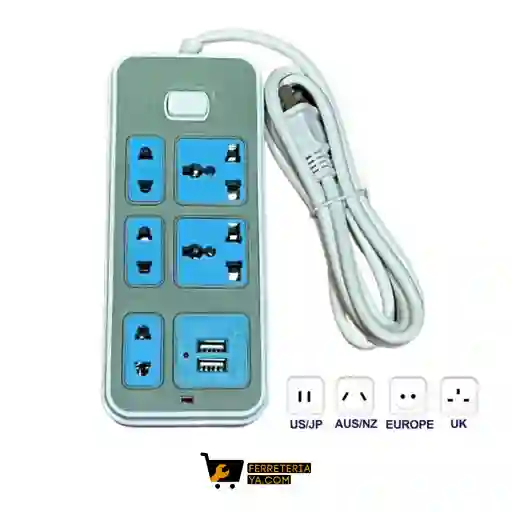 Multitoma Internacional De 5 Servicios + 2 Usb