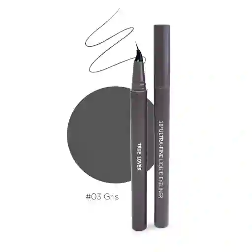 Delineador Líquido Ultrafino 18° Gris- True Lover