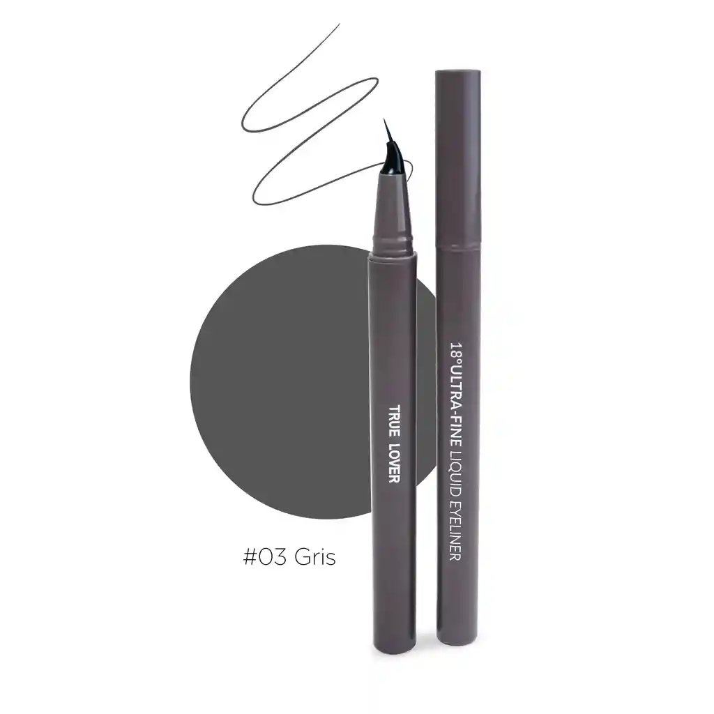 Delineador Líquido Ultrafino 18° Gris- True Lover