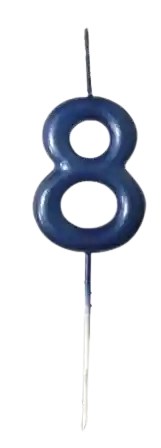 Vela #8 Premium Azul