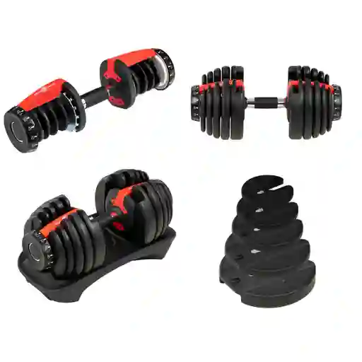 Mancuerna Ajustables Hasta 52.5 Libras Sportfitness