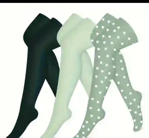 Medias Compresion Talla S/m Verde-punto