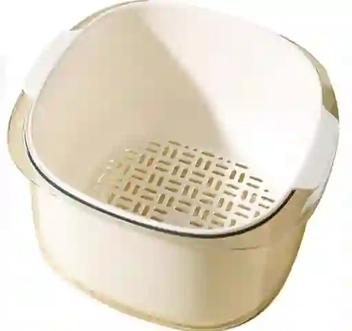 Cesta Con Escurridor Para Alimentos Tazon De Cocina Con Drenaje