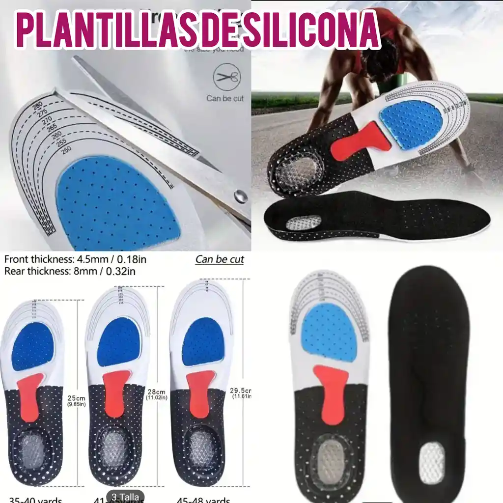 Plantillas Silicona Talla 35-40