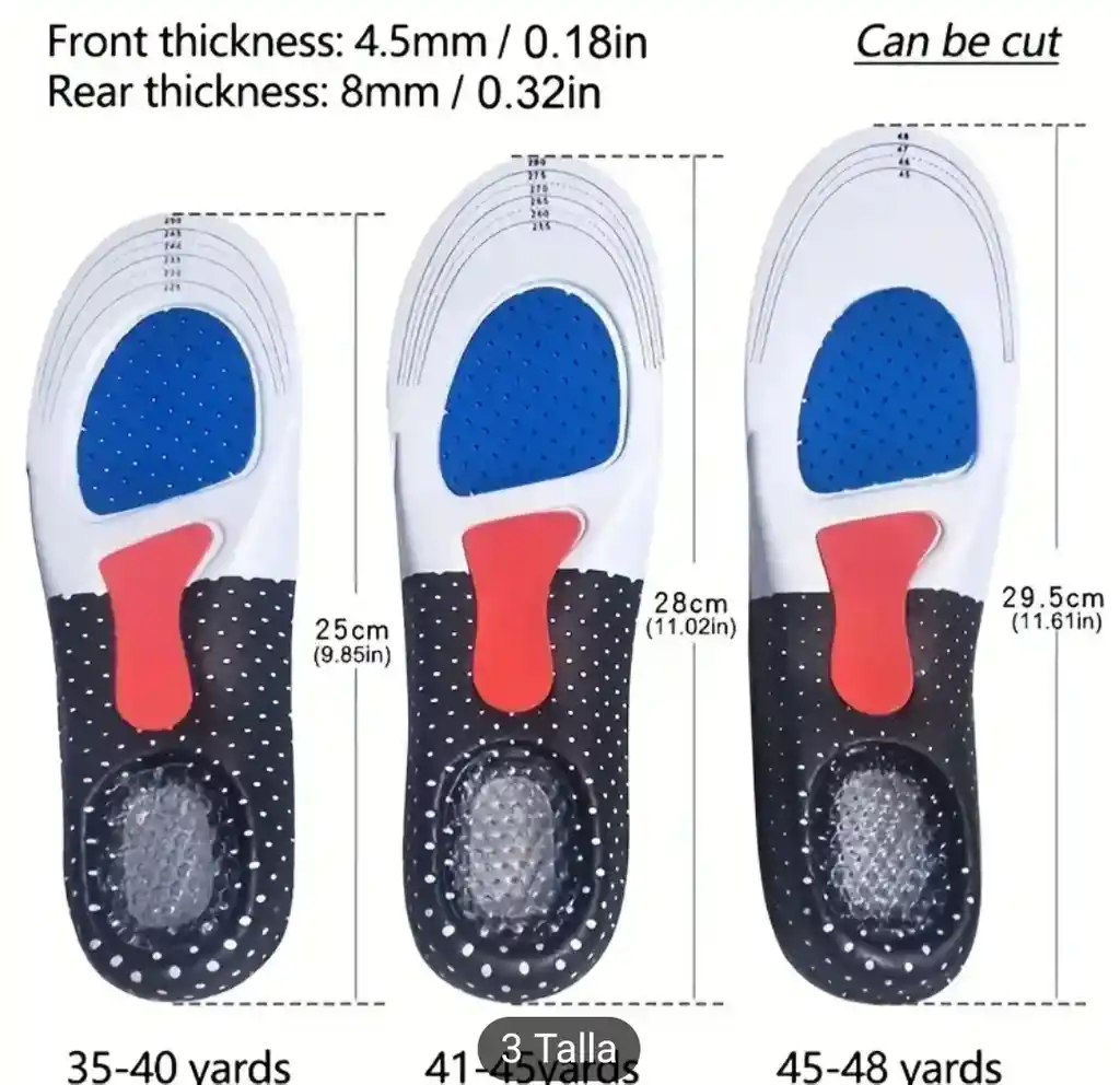 Plantillas Silicona Talla 35-40
