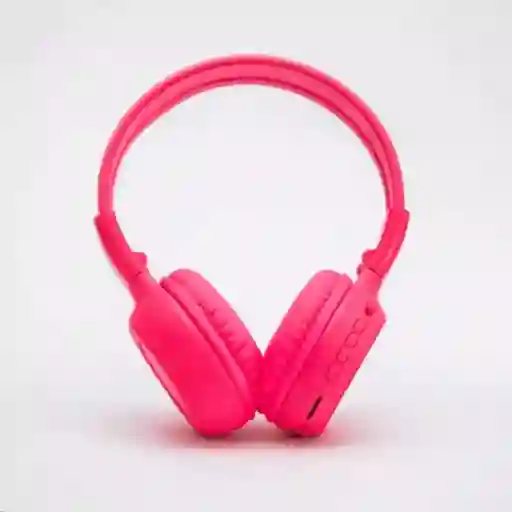 Diadema/auriculares Bluetooth N-65bt Pantalla Led, Usb, Sd Fm, Color Rosado