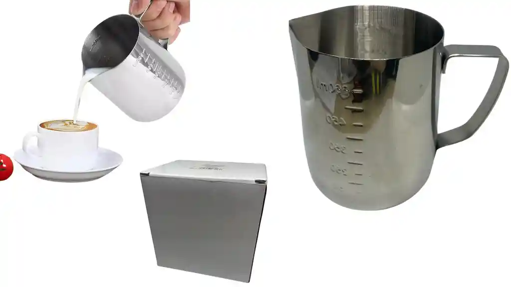 Jarra Leche Espuma Expreso Café Barista 550 Ml Acero Metal