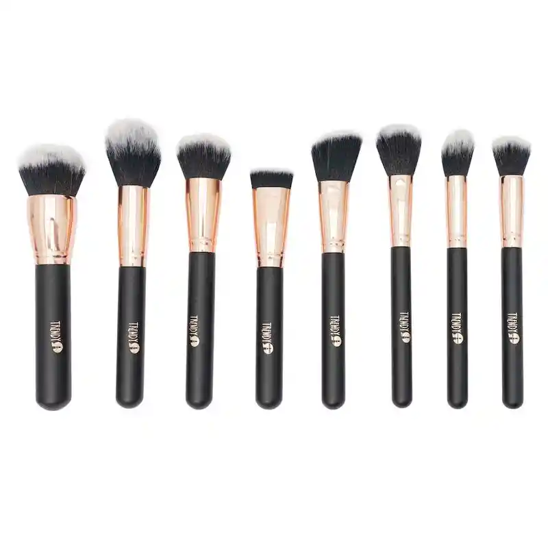 Kit Brocha Trendy Kt18 Marmol Negro X 18 Und