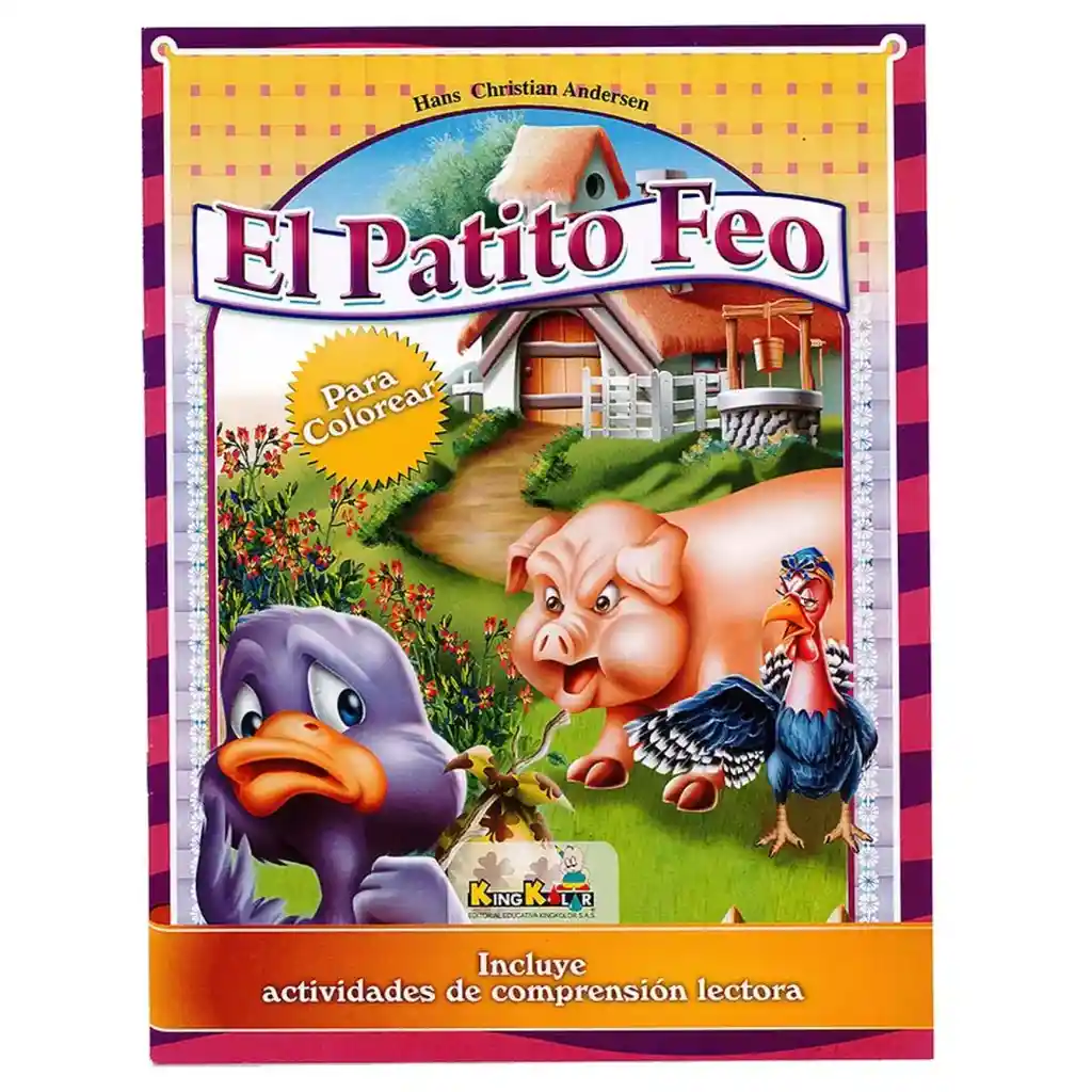 Libro Para Pintar Cuento Infantil - El Patito Feo