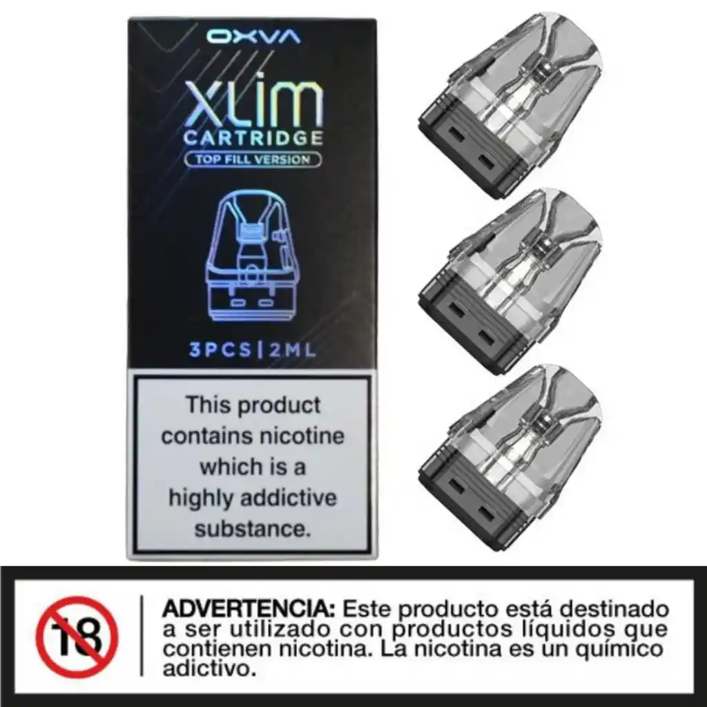 Caja De Pod Oxva Xlim 0.8 Ohm Top Fill