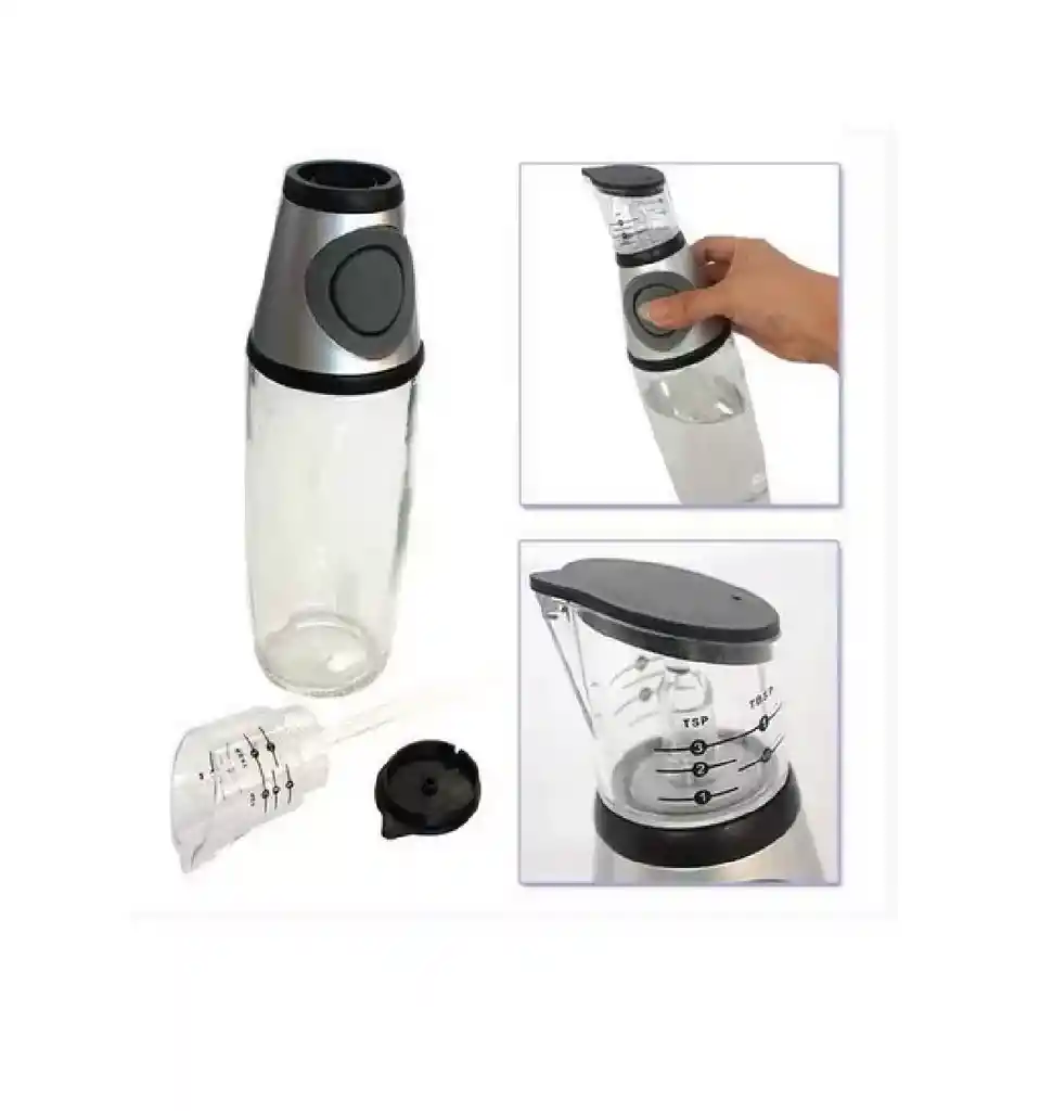 Botella Dosificadora Dispensador Aceite Vinagre Con Medidor
