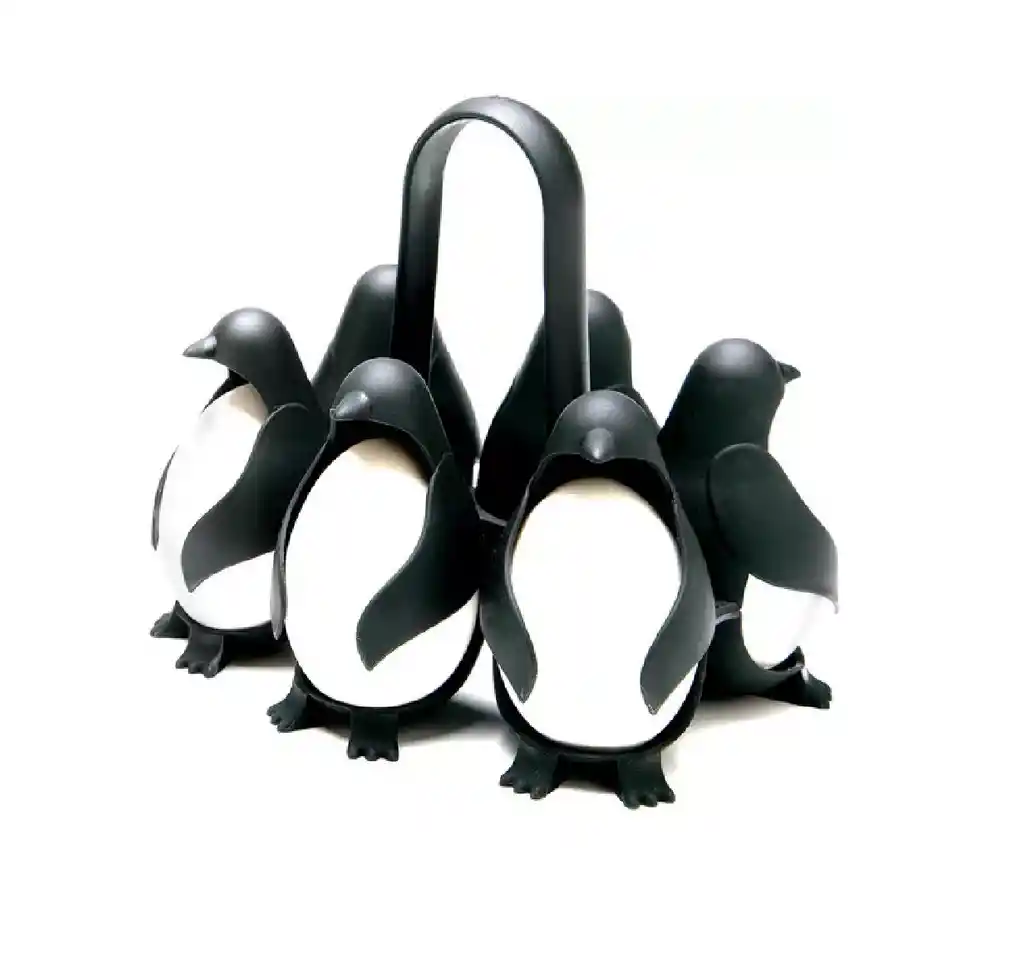 Soporte Huevos Base Hervidor Pingüinos Organizador Huevera
