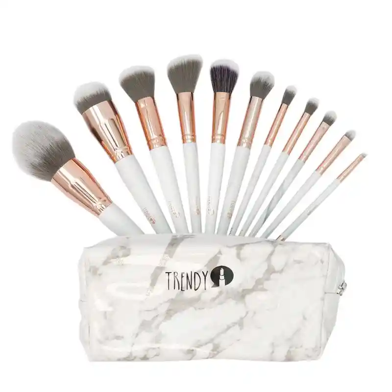 Kit Brocha Trendy Kl11 Mármol Luxury X 11 Und