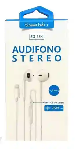 Audífonos Alámbricos Speed Song Sg-154 Con Conector Lightning Para Iphone