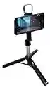 Trípode Palo Selfie Con Luz Recargable Monopie Viajero Portatil Ajustable Altura Máxima 1 M