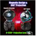 Proyector Astronauta Galaxia Luz Nocturna 360° Con Control