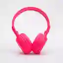 Diadema/auriculares Bluetooth N-65bt Pantalla Led, Usb, Sd Fm, Color Rosado
