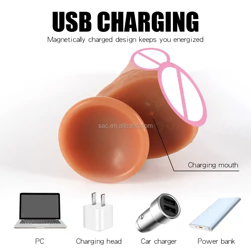 Vibrador Realista Vattw Con Movimiento 360