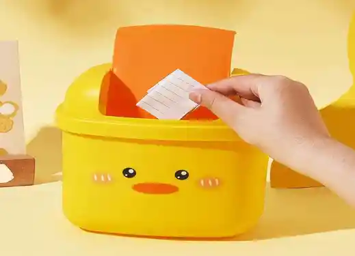 Mini Basurera De Escritorio Con Tapa Giratoria Decorativo Cubo De Almacenamiento