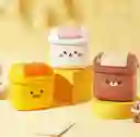 Mini Basurera De Escritorio Con Tapa Giratoria Decorativo Cubo De Almacenamiento