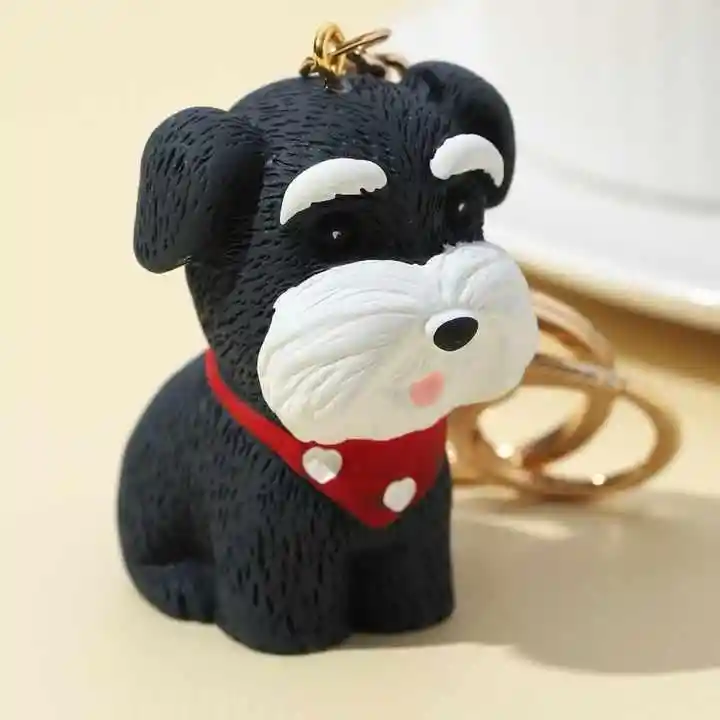 Llavero 3d Perrito Schnauzer