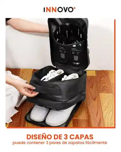 Bolso Organizador Para Maleta Viajera Negro
