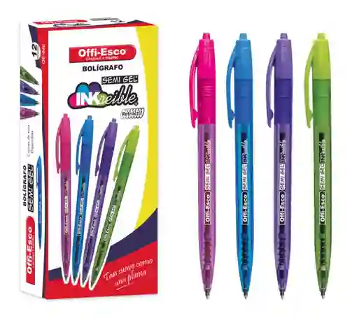 Boligrafo Gel Offi Esco 0.7 Unidad