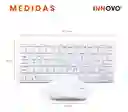 Teclado Con Mouse Diseño Slim Universal Receptor Usb Compatible Con Pc Laptop Tablet