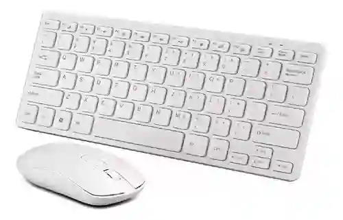 Teclado Con Mouse Diseño Slim Universal Receptor Usb Compatible Con Pc Laptop Tablet